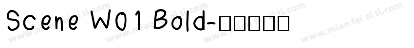Scene W01 Bold字体转换